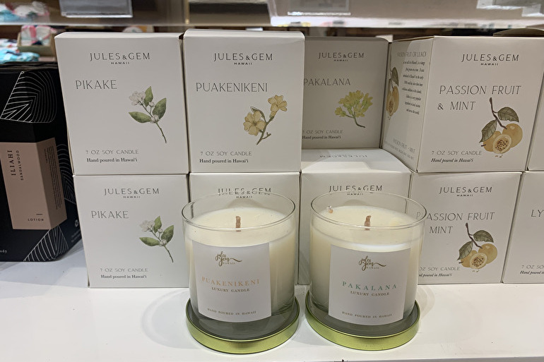 注目を集める自然派ブランドのアロマキャンドル(ジュールズ＋ジェム・ハワイ)
