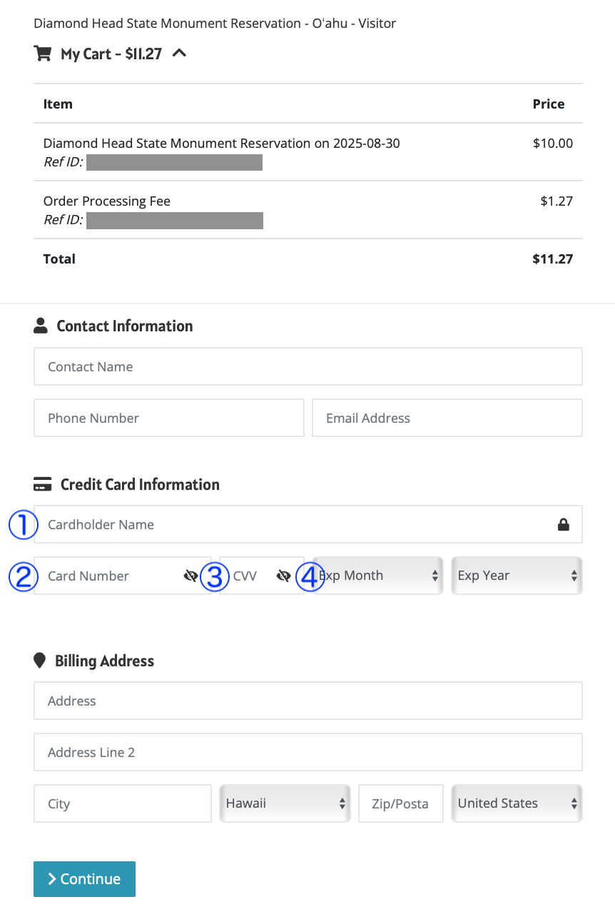 STEP.7　クレジットカード情報を入力